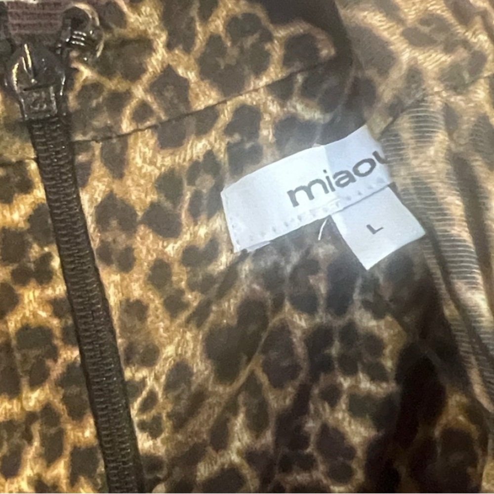 Miaou ‘Cam’ Chic Leopard Print Sleeveless Top, NEW - Picture 12 of 16